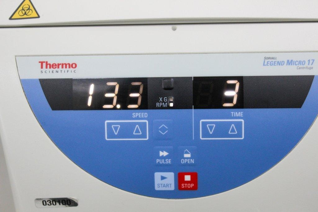 Thermo Sorvall Legend Micro 17 Centrifuge, Microcentrifuge 13000 RPM, Digital