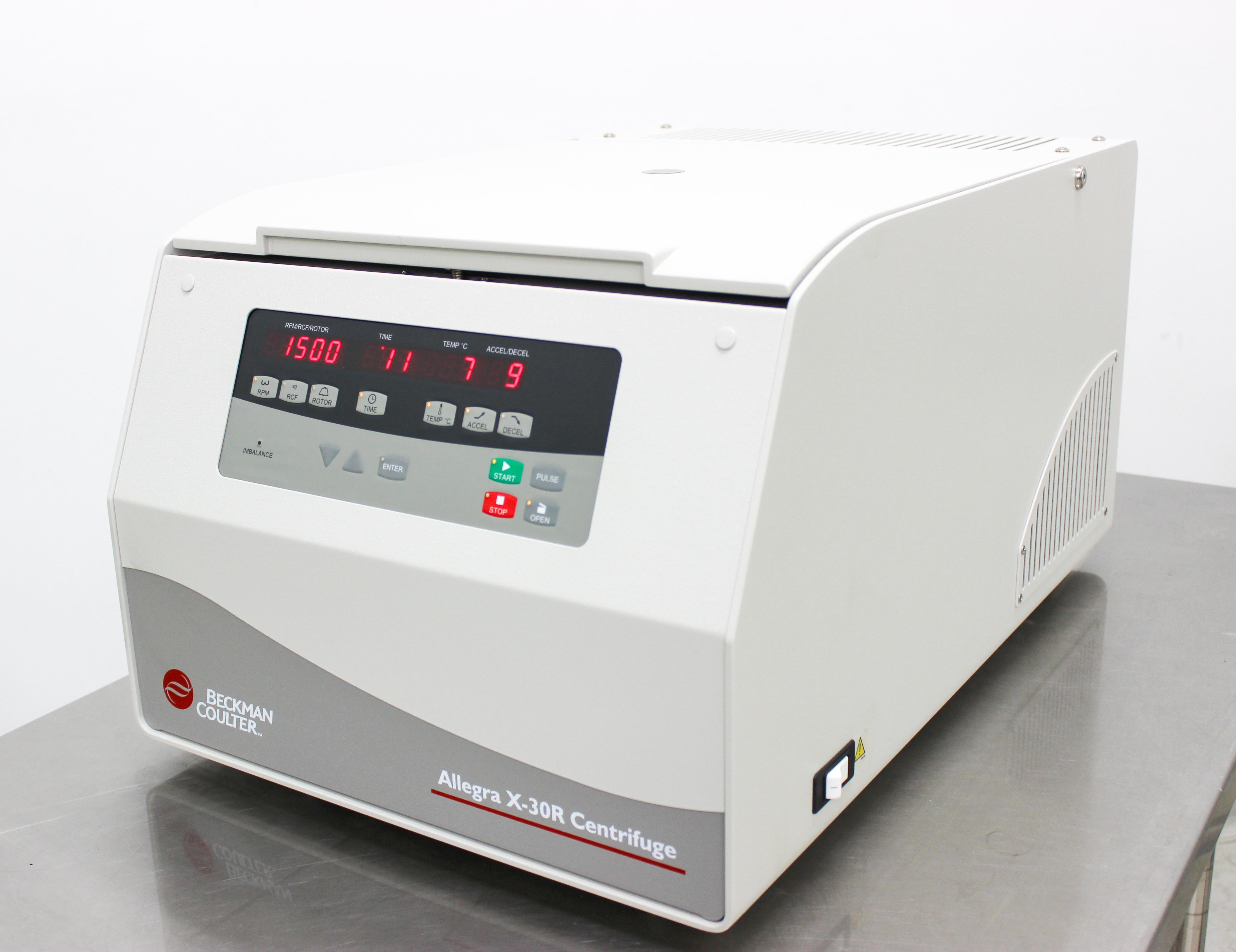Beckman Allegra X30R Centrifuge 1.6L Capacity 18000 RPM 2-40C - Turn-Key