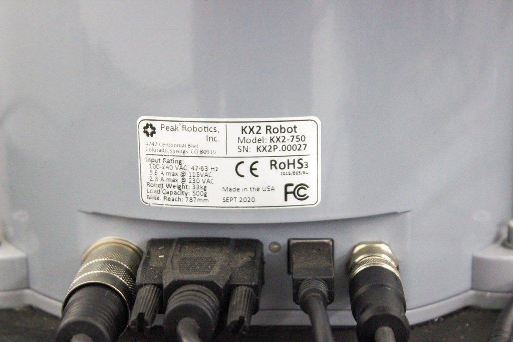 Biosero Robot Arm KX2-750 Collaborative Laboratory Robot, 2020, Used