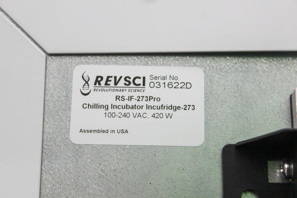 RevSci RS-IF-273 Chilling Incubator Incufridge Temp Control -20C to 60C