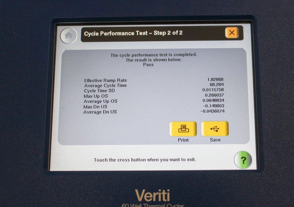 ABI Veriti 60-Well Thermal Cycler 0.5ml Tubes 4-99.9C 120V 50/60Hz VG Cond