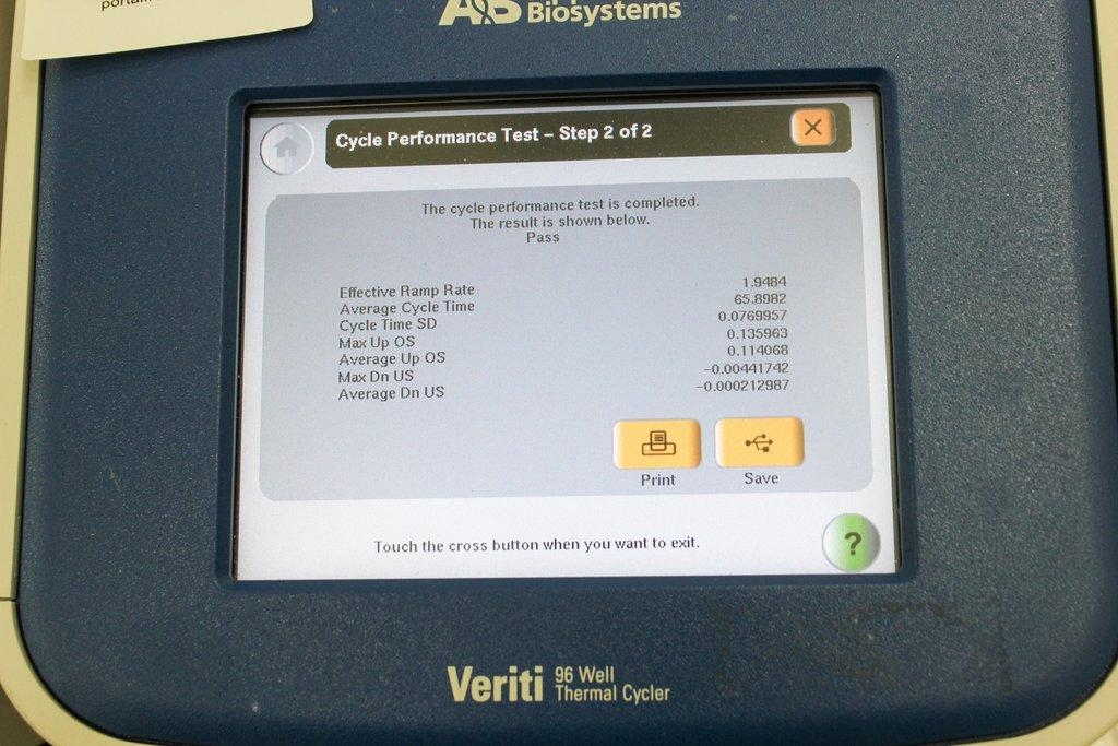 ABI Veriti 96 Well PCR Thermal Cycler Model 9902 As-Is for Parts/Repair