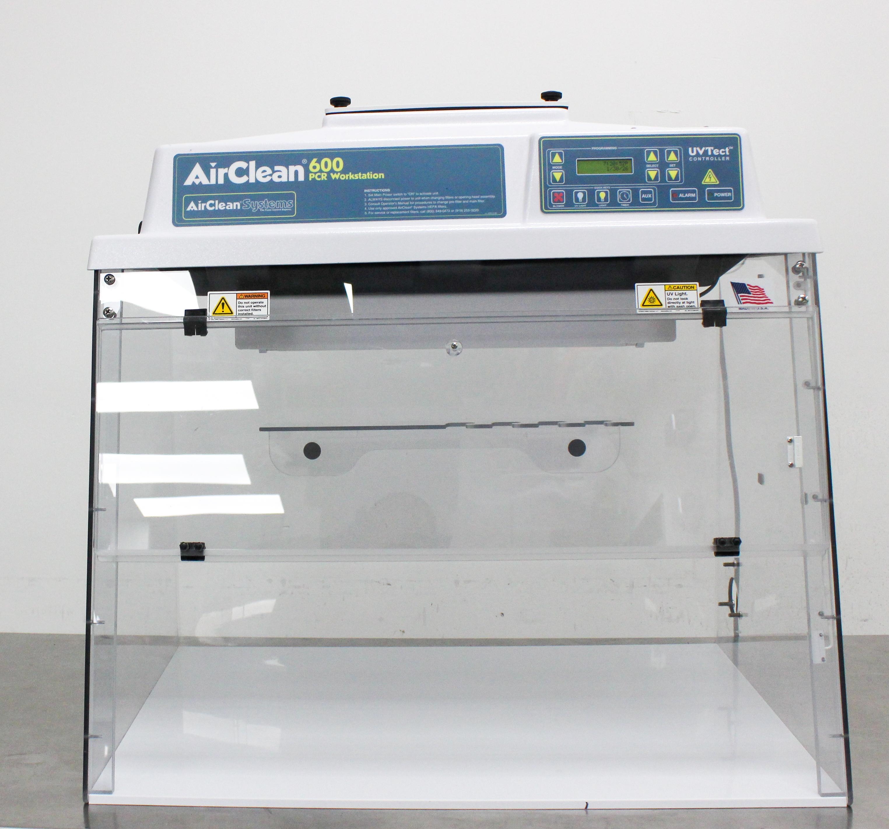 Airclean AC632LFUVC Combination PCR UV Workstation with 110V 60Hz Power
