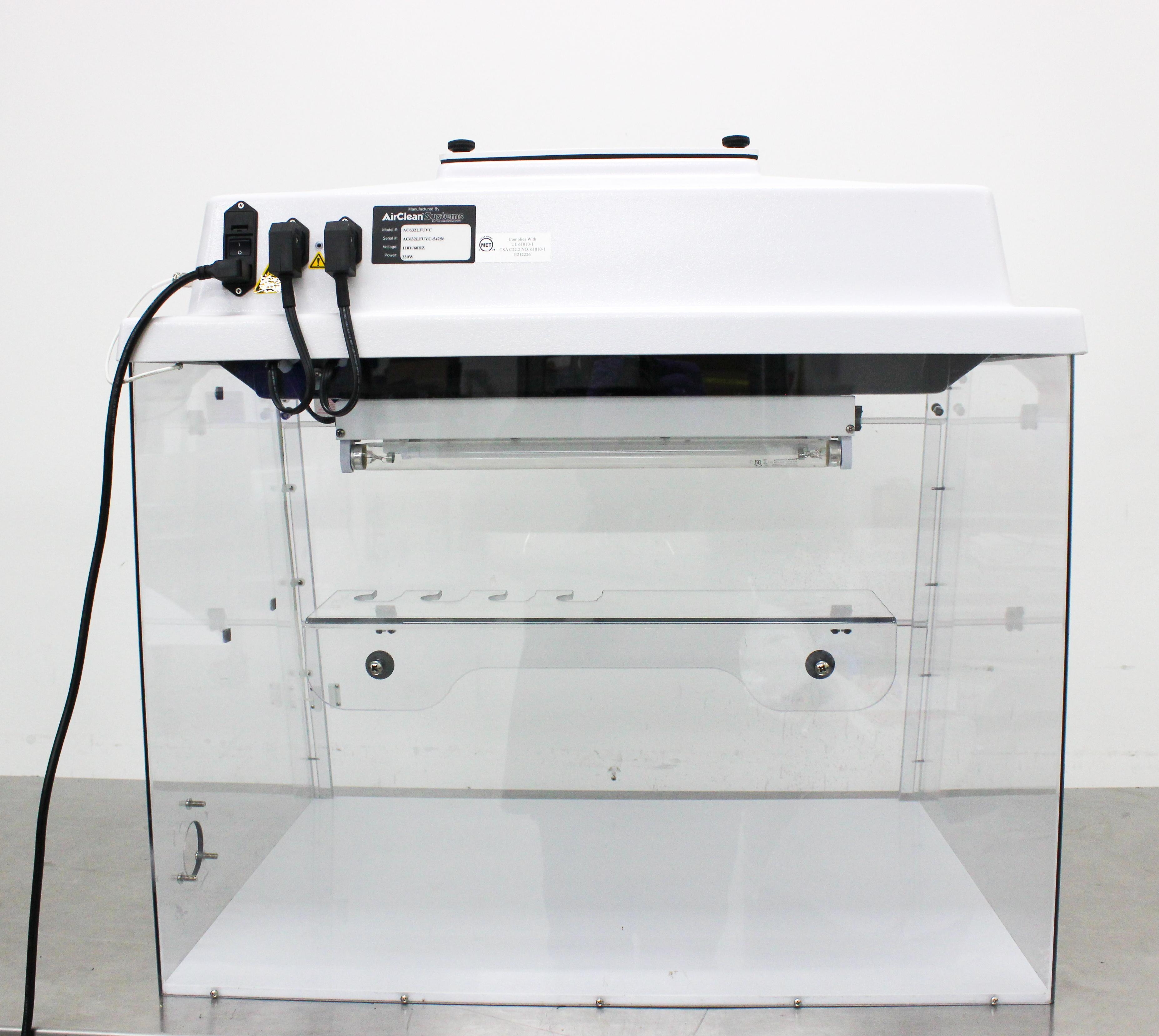 Airclean AC632LFUVC Combination PCR UV Workstation with 110V 60Hz Power