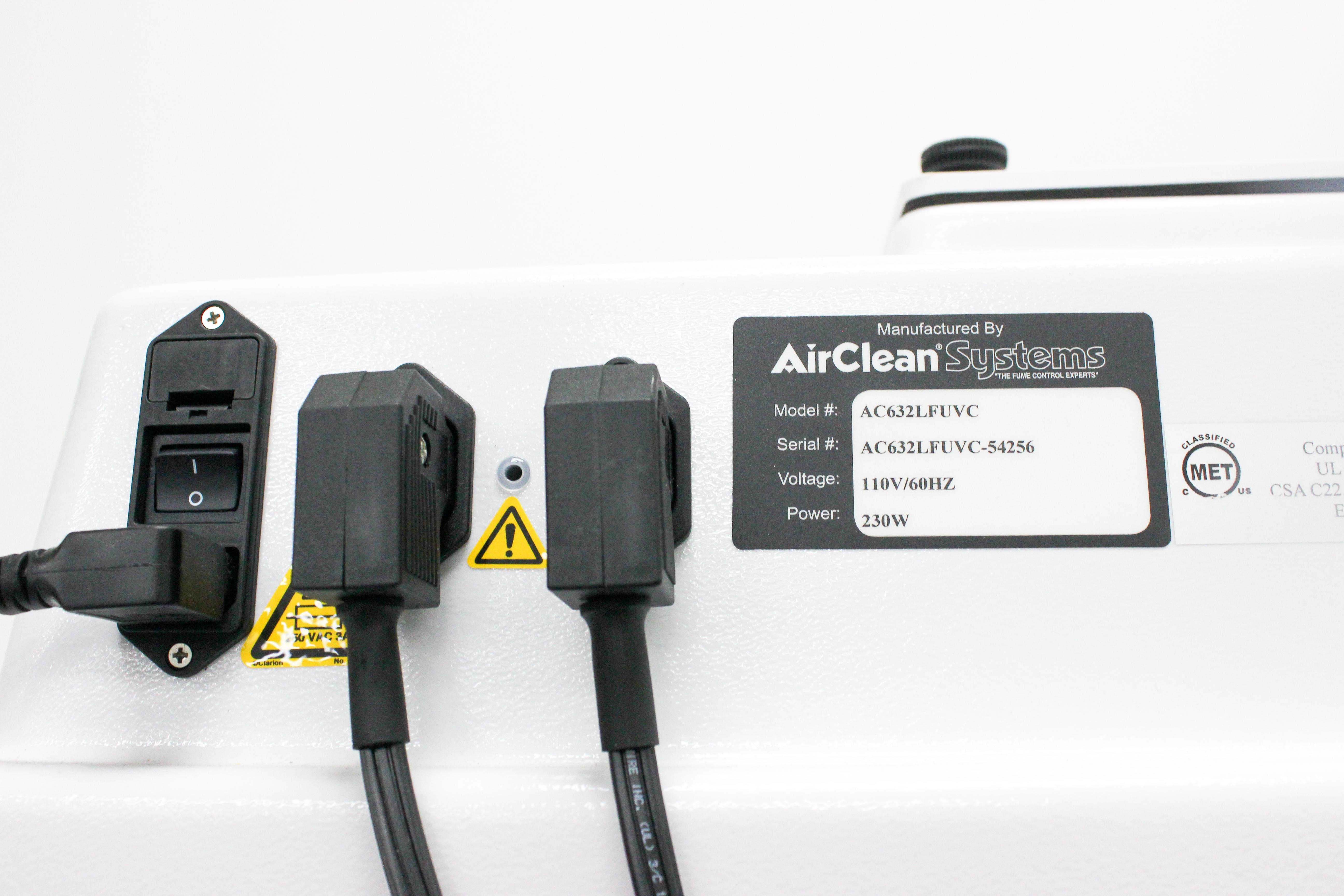 Airclean AC632LFUVC Combination PCR UV Workstation with 110V 60Hz Power
