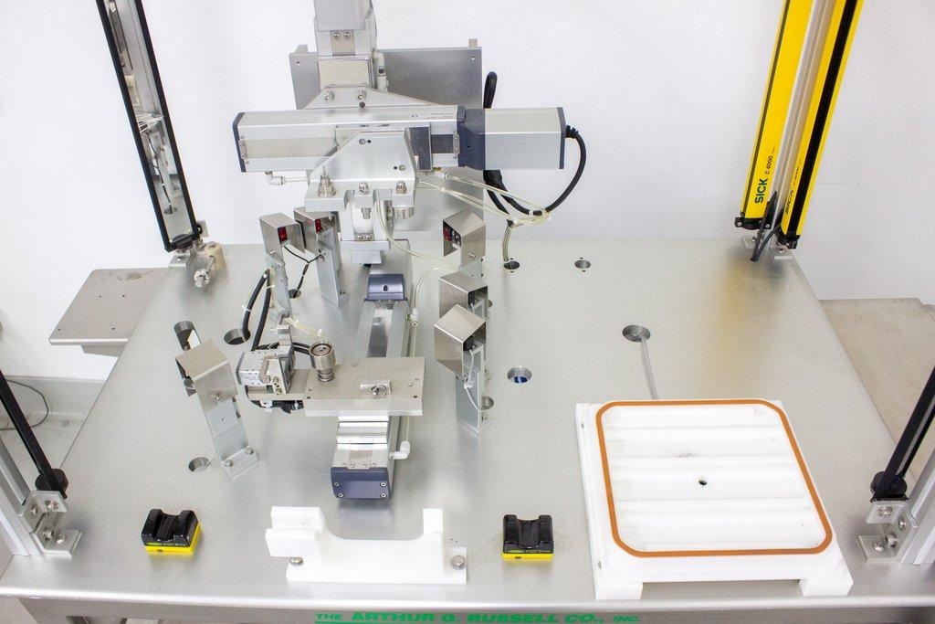 AGR DPT-001 Custom Automated Assembly Machine with PLC Robo Cylinder 12-2015