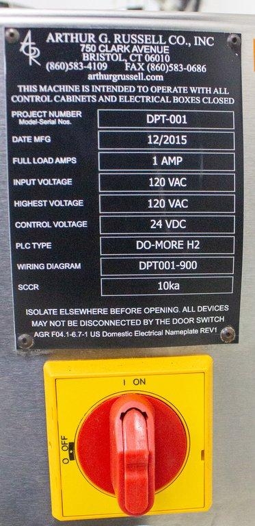 AGR DPT-001 Custom Automated Assembly Machine with PLC Robo Cylinder 12-2015