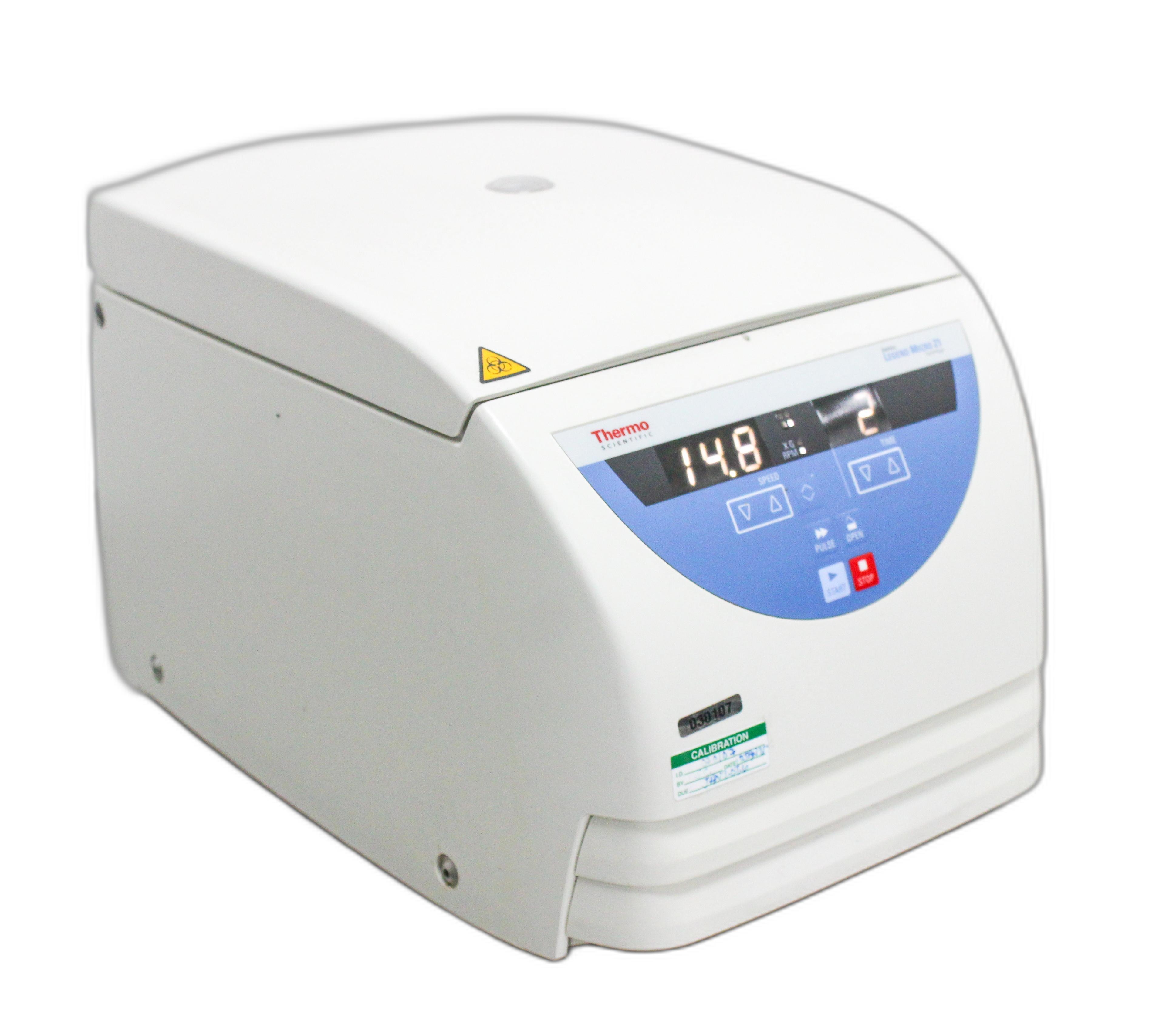 Thermo Sorvall Legend Micro 21 Centrifuge 14,800 RPM 120V Benchtop Rotor