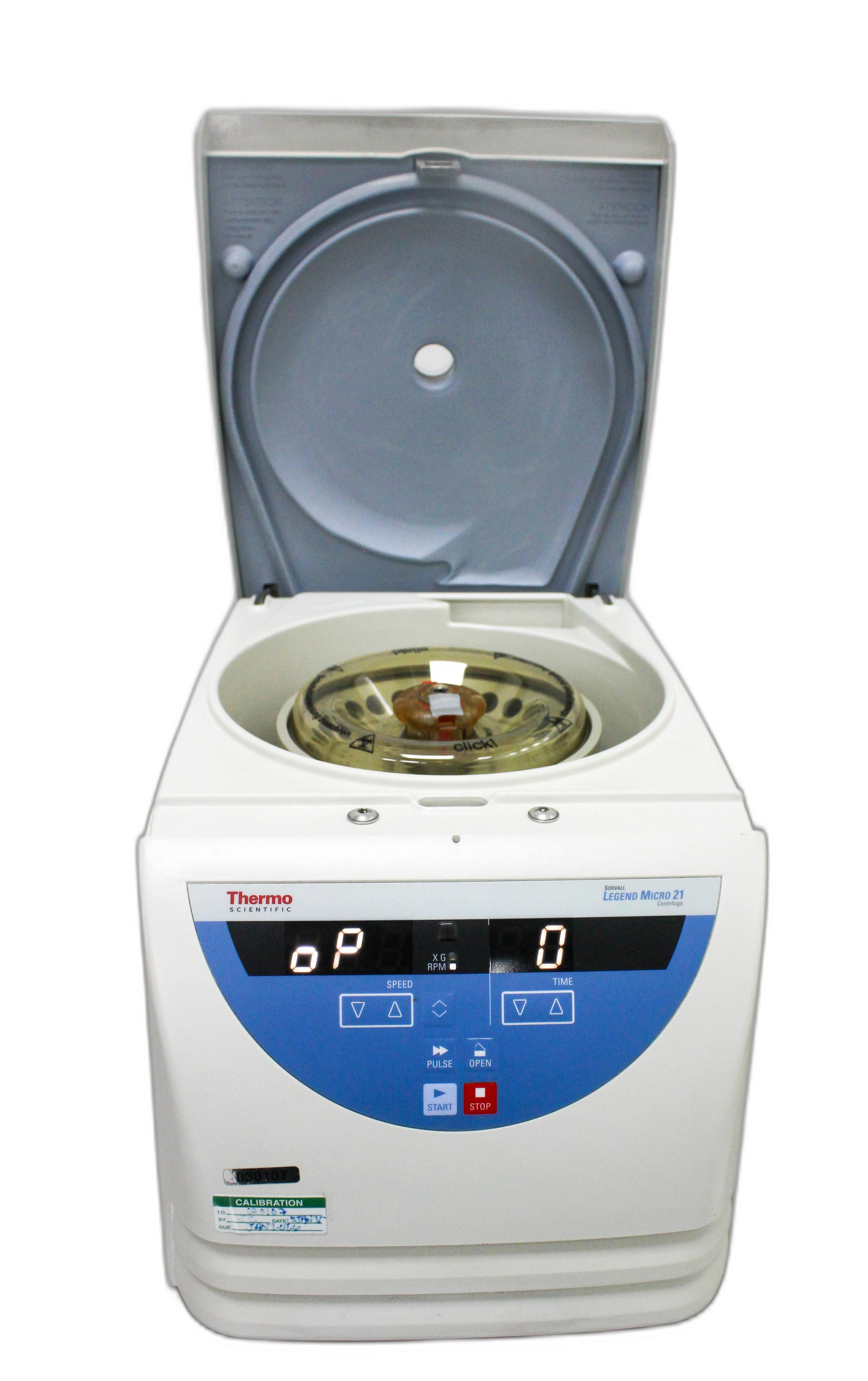 Thermo Sorvall Legend Micro 21 Centrifuge 14,800 RPM 120V Benchtop Rotor