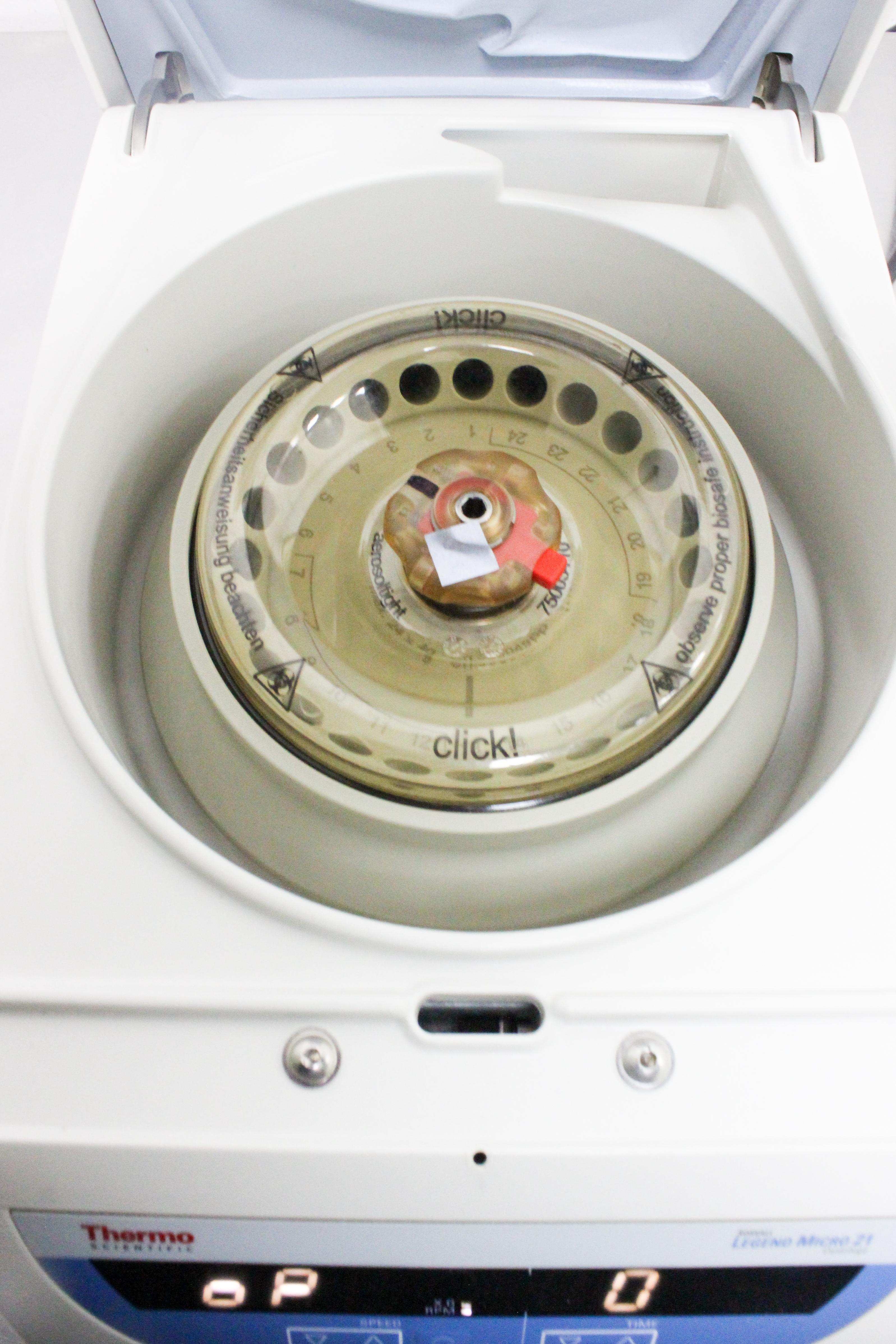 Thermo Sorvall Legend Micro 21 Microcentrifuge 24-Tube Capacity 14800 RPM