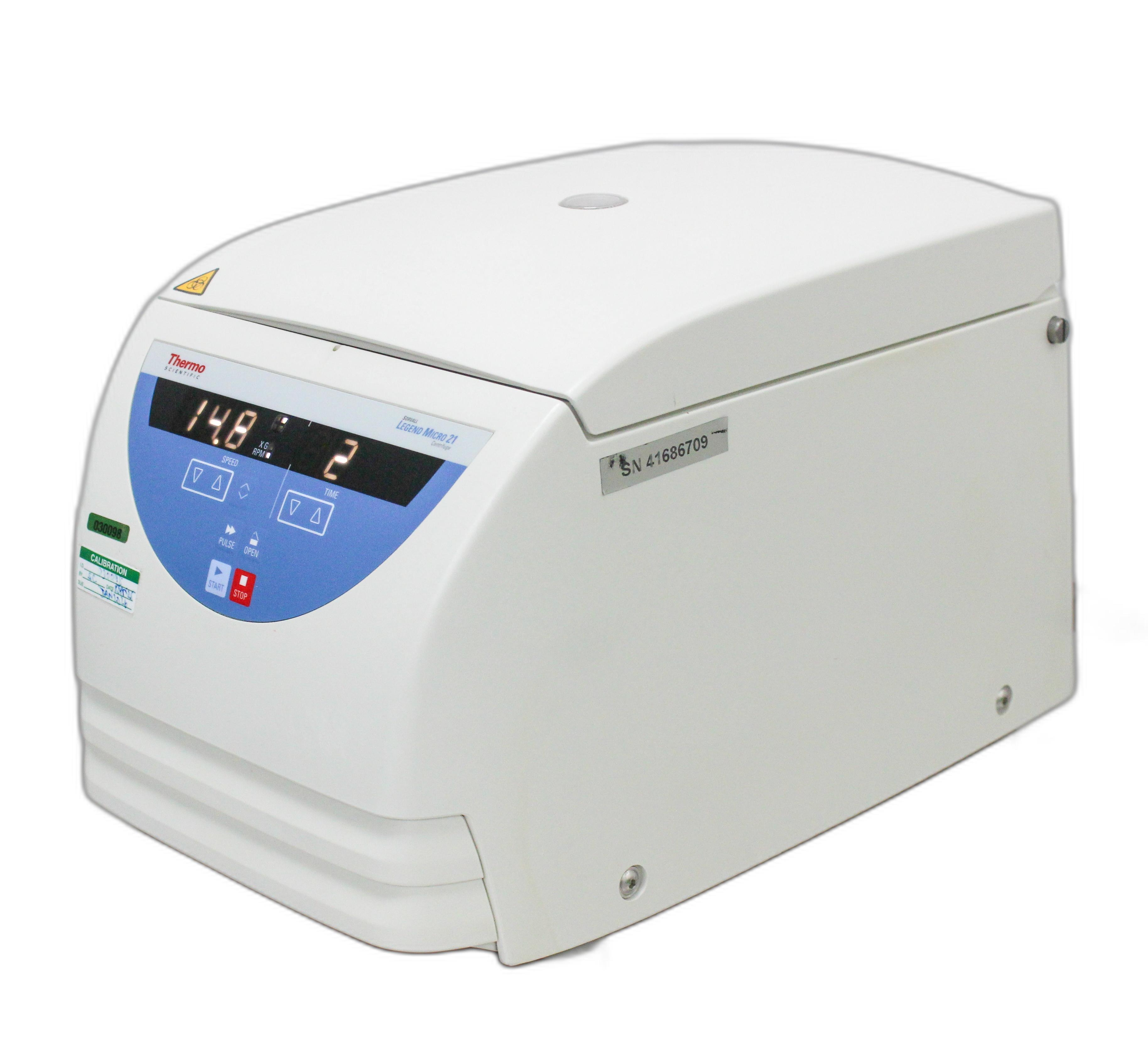 Thermo Sorvall Legend Micro 21 Microcentrifuge 24-Tube Capacity 14800 RPM
