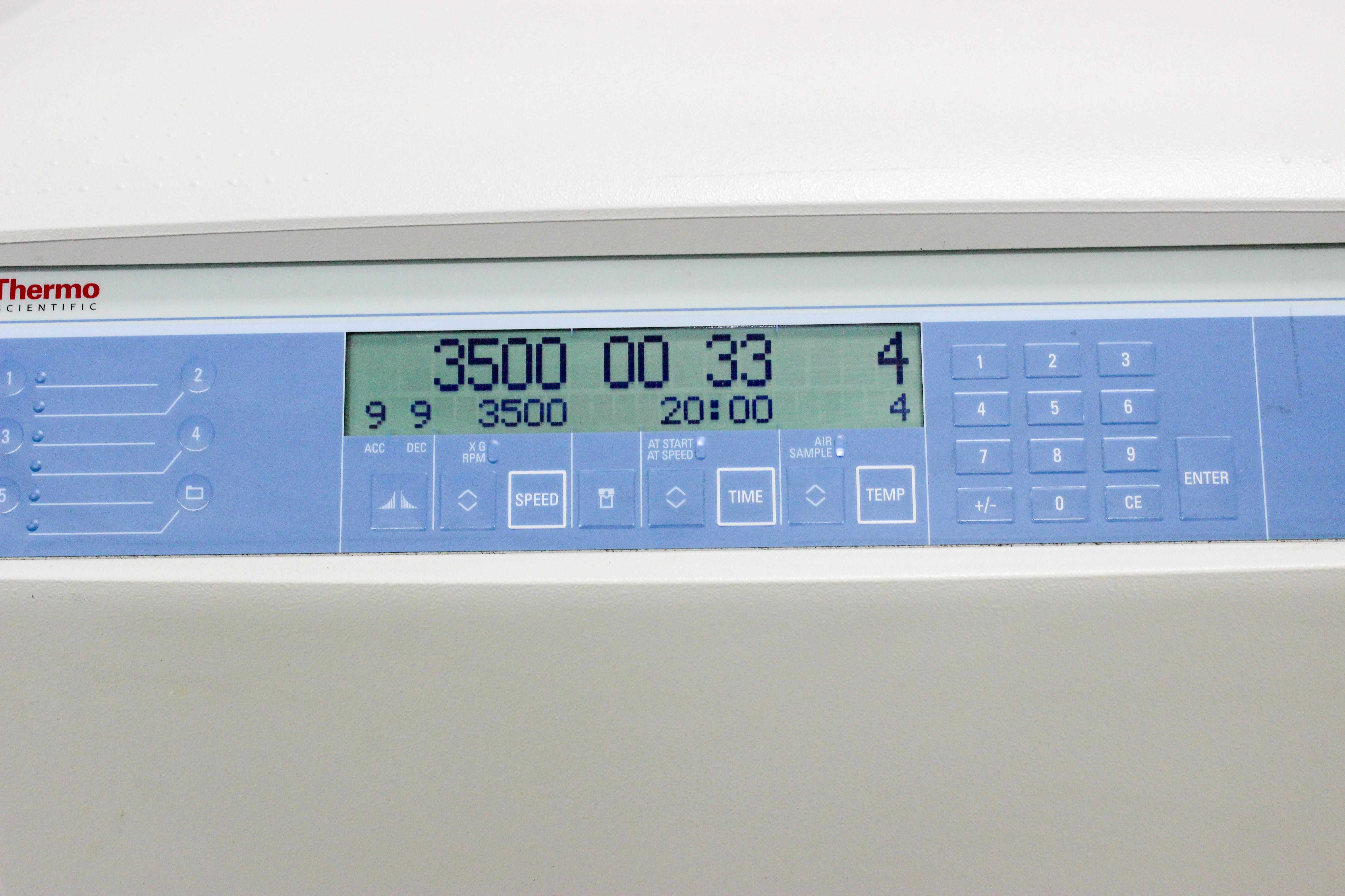 Thermo Sorvall Legend XTR Benchtop Centrifuge -10 to 40C 15200 RPM 4 x 1000mL