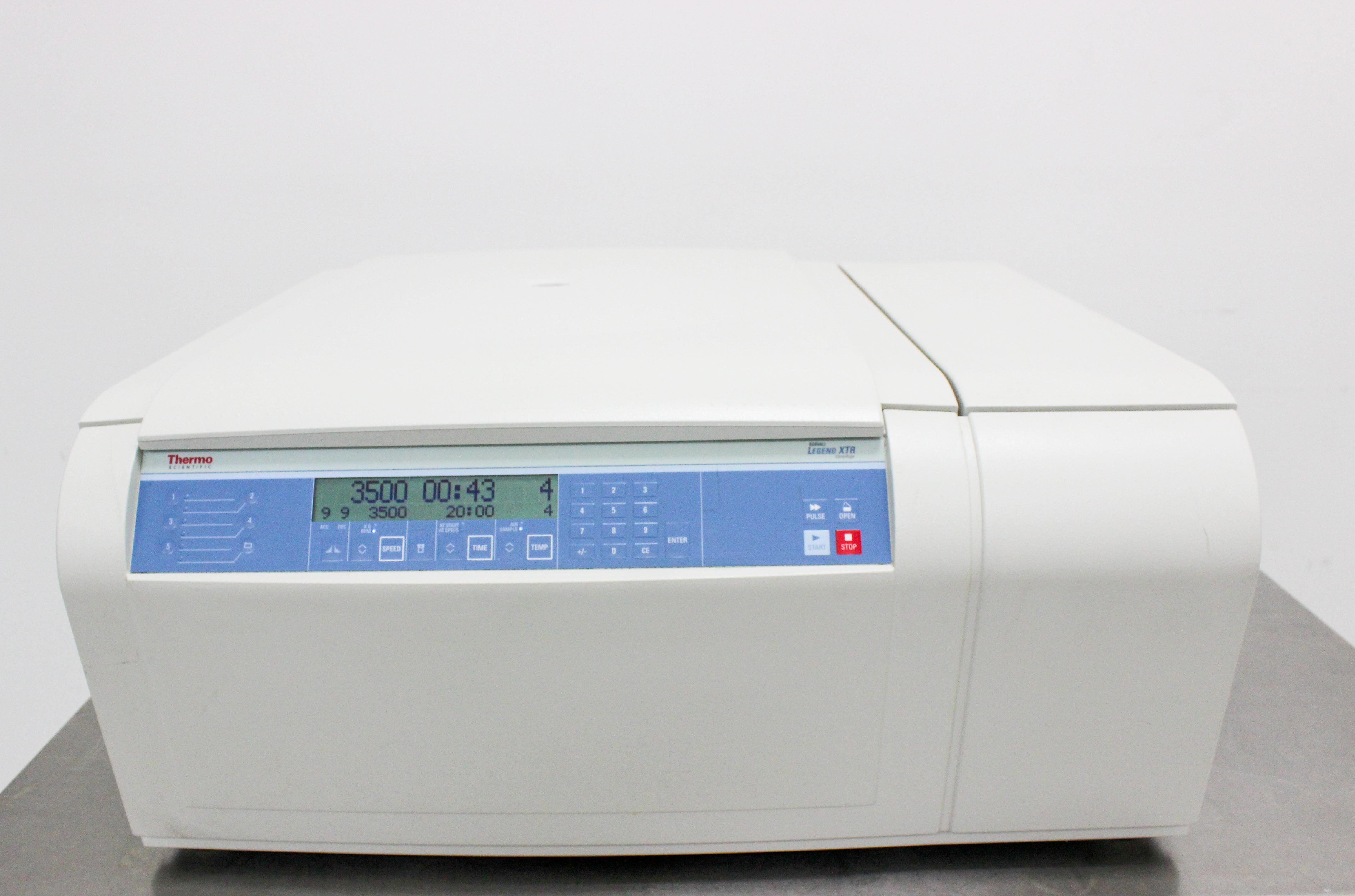 Thermo Sorvall Legend XTR Benchtop Centrifuge -10 to 40C 15200 RPM 4 x 1000mL