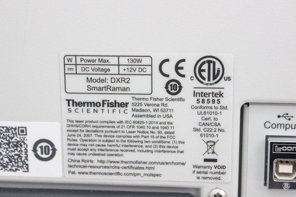 Thermo DXR2 Raman Spectrometer Analytical Instrument Autoalignment Calibration