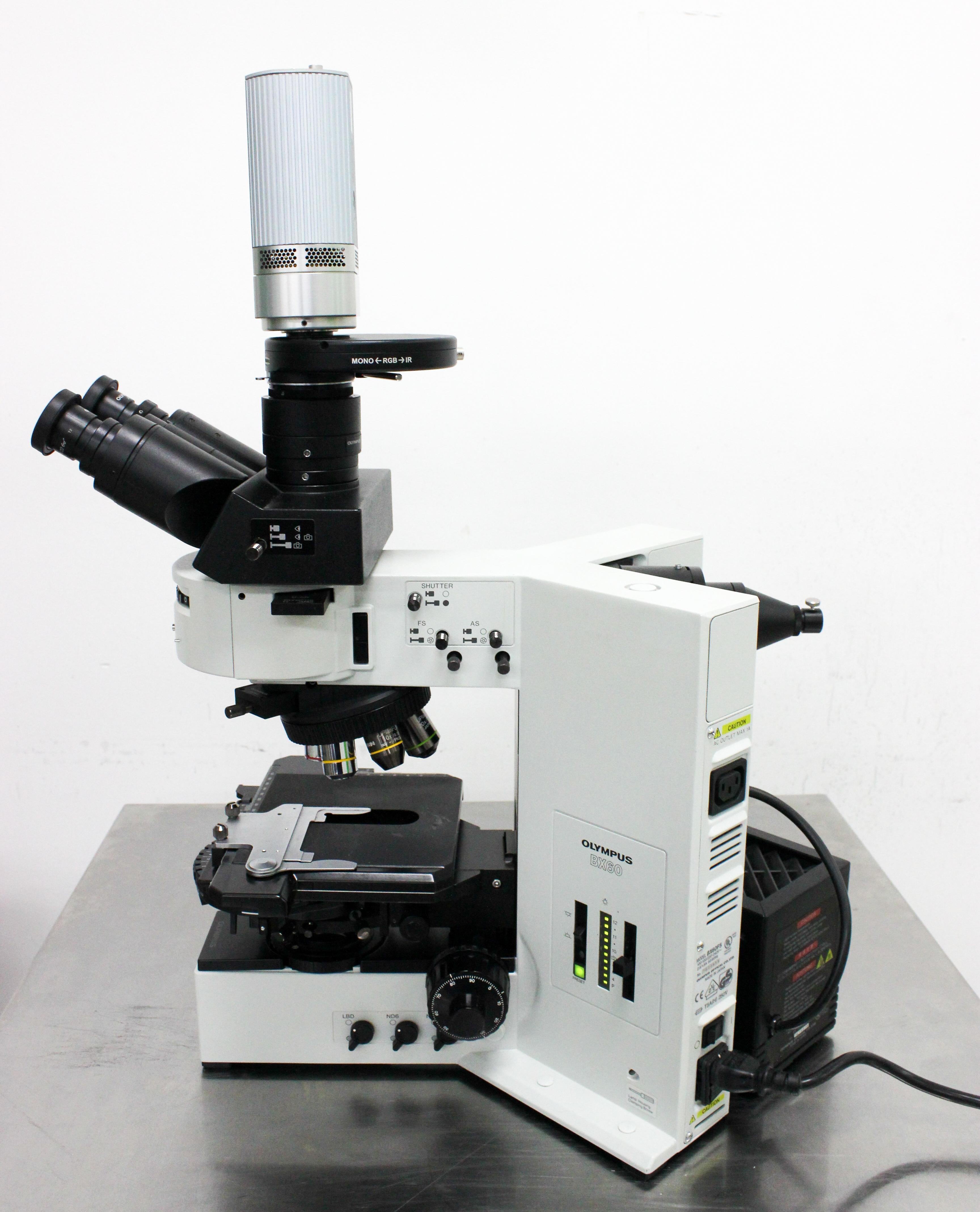 Olympus BX60F5 Microscope Lab Research Fluorescence Imaging Optics