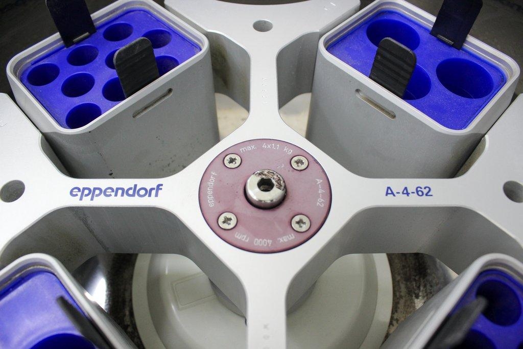 Eppendorf 5810 Floor Centrifuge with A-4-62 Rotor - In Use Fair Condition