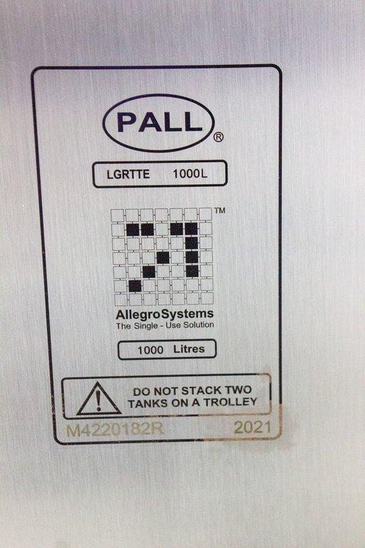 Pall LGRTTE 1000L Allegro System 3D 1000L Tote Stainless Steel Biocontainer