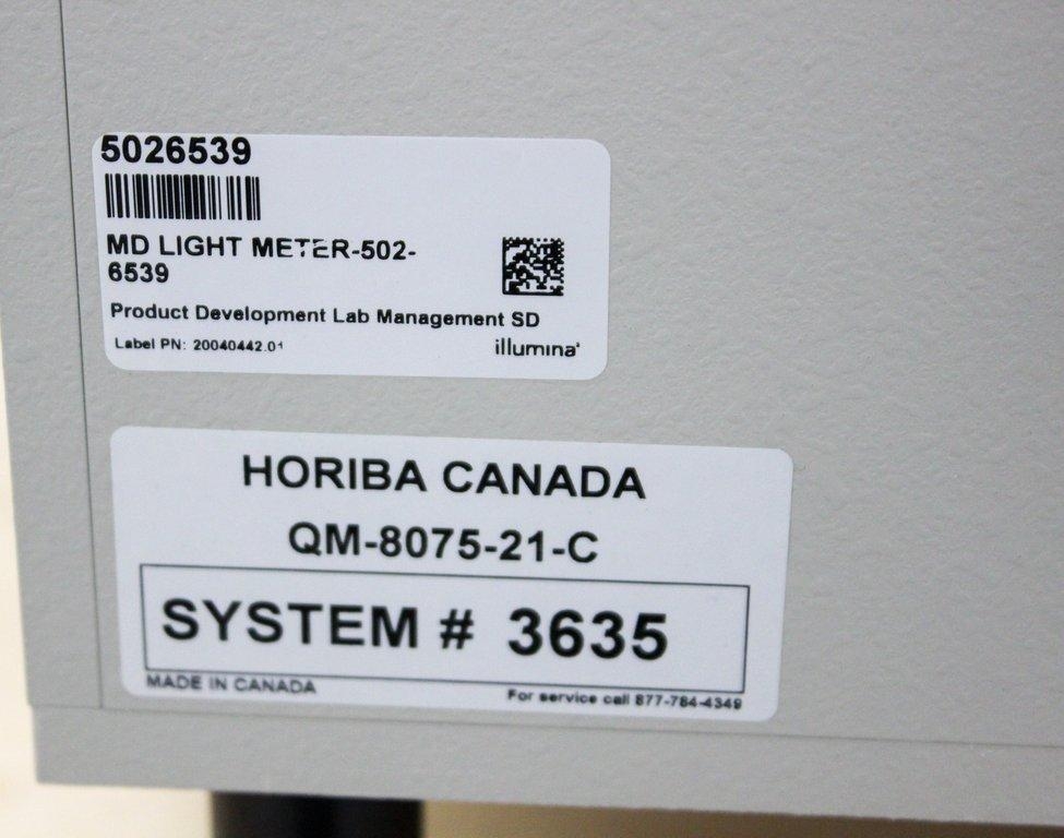 Horiba QM 8075-21-C Light Meter Fluorescence Spectrometer 75W Xenon Arc Lamp