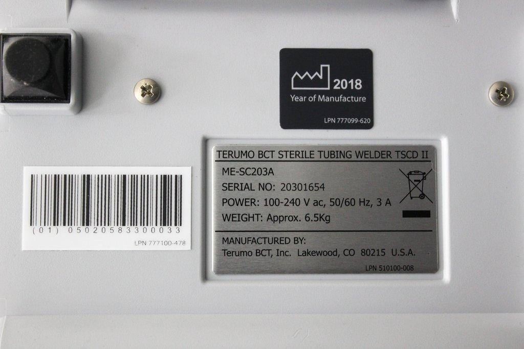 Terumo ME-SC203A Sterile Tubing Welder TSCD II Tubing Welder Efficient 2018