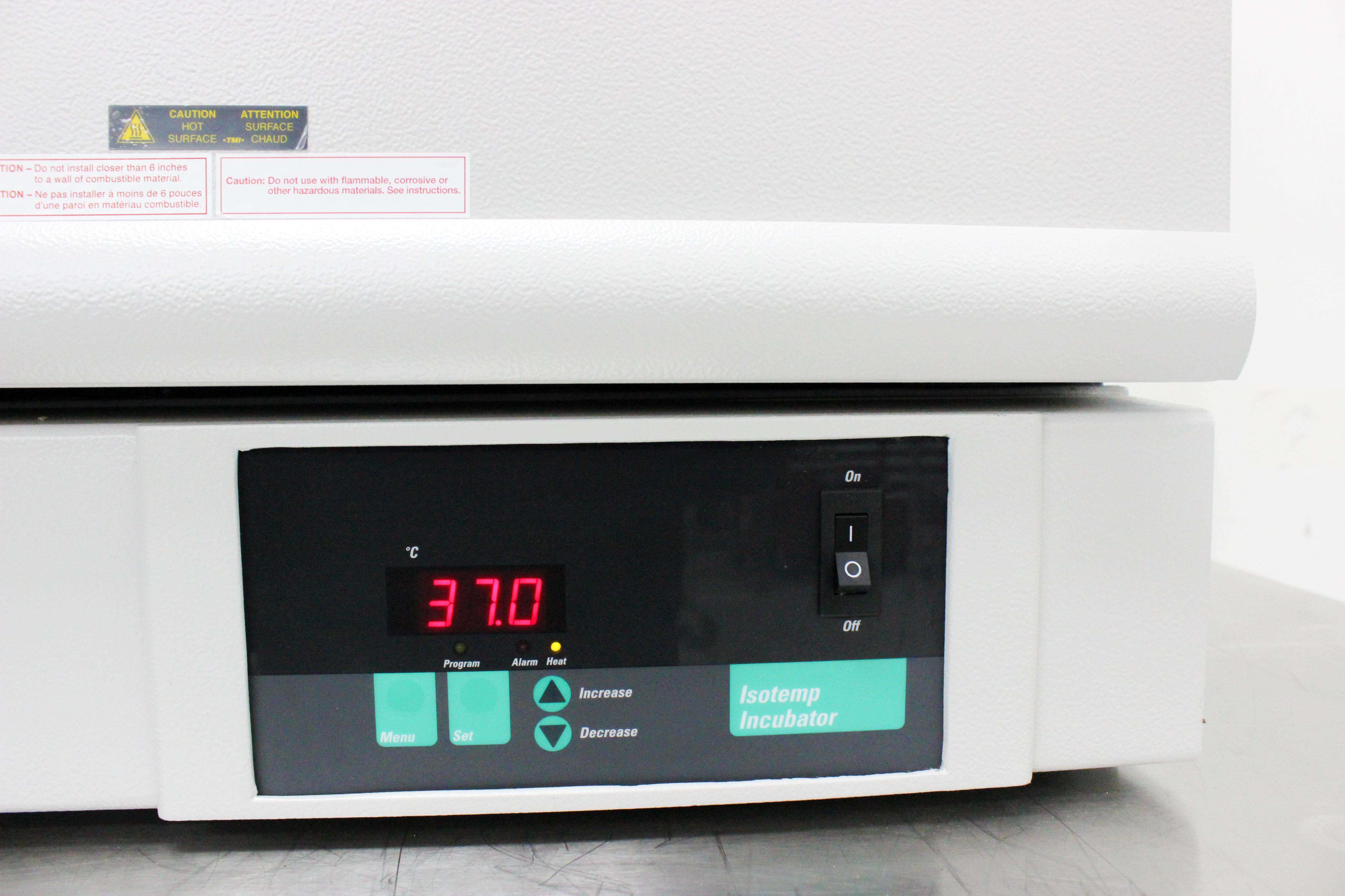 Fisher 11690650F Isotemp Incubator High Reliability 30C to 75C Temp Range