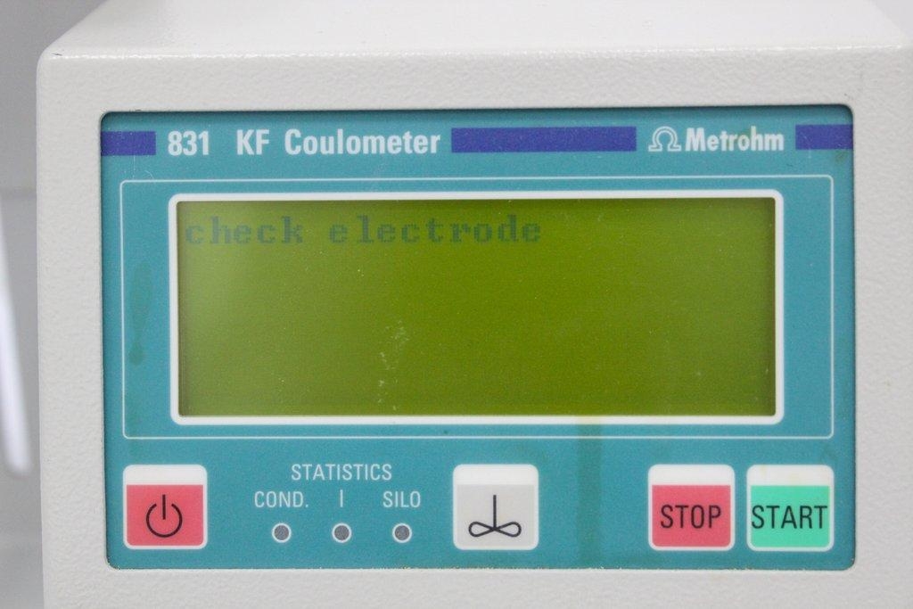 Metrohm 831 KF Coulometer Coulometer Benchtop RS232 Interfaces Automated 400-700nm