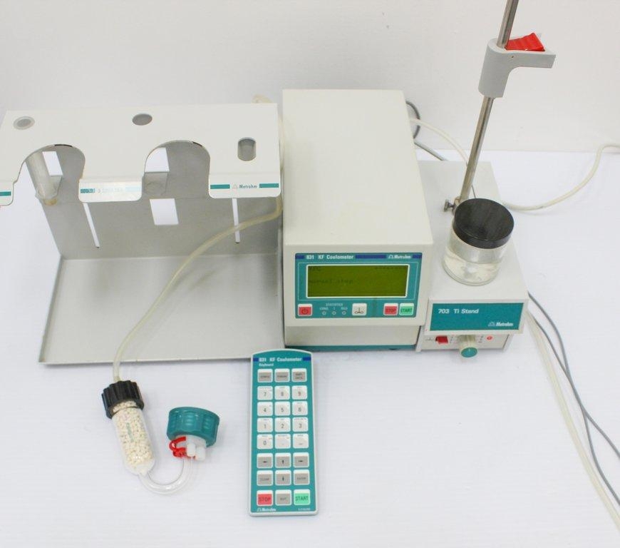 Metrohm 831 KF Coulometer Coulometer Benchtop RS232 Interfaces Automated 400-700nm