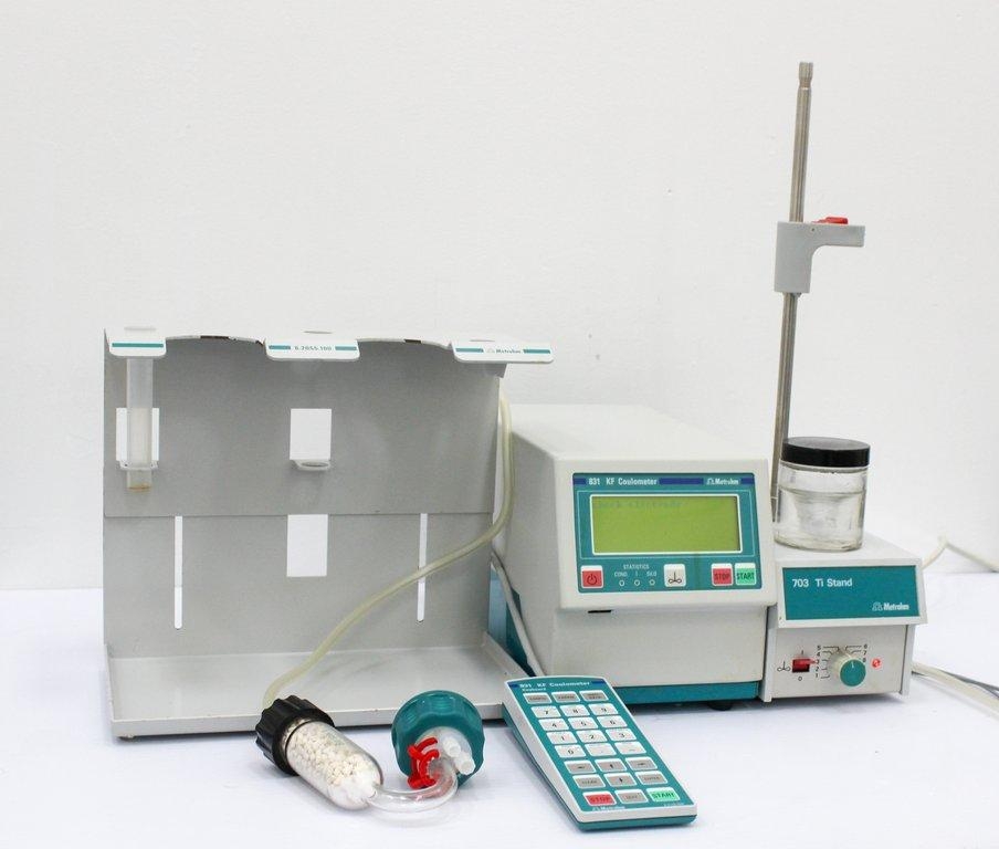 Metrohm 831 KF Coulometer Coulometer Benchtop RS232 Interfaces Automated 400-700nm