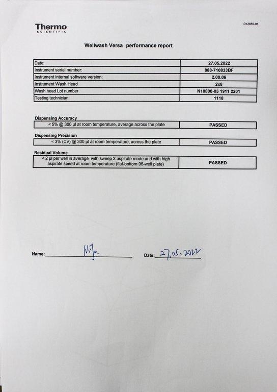Thermo Microplate Washer accuWash Versa Plate Washer 100-240V Power Cord