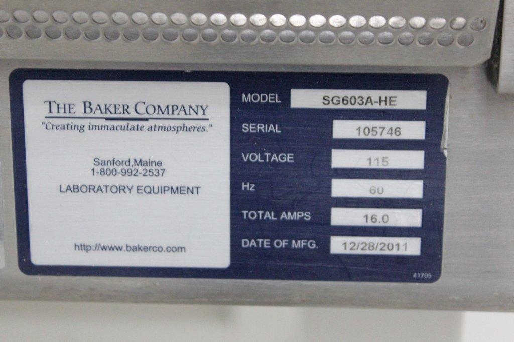 The Baker Company SG603A-HE Class II Biosafety Cabinet, HEPA Filter, Energy Efficient