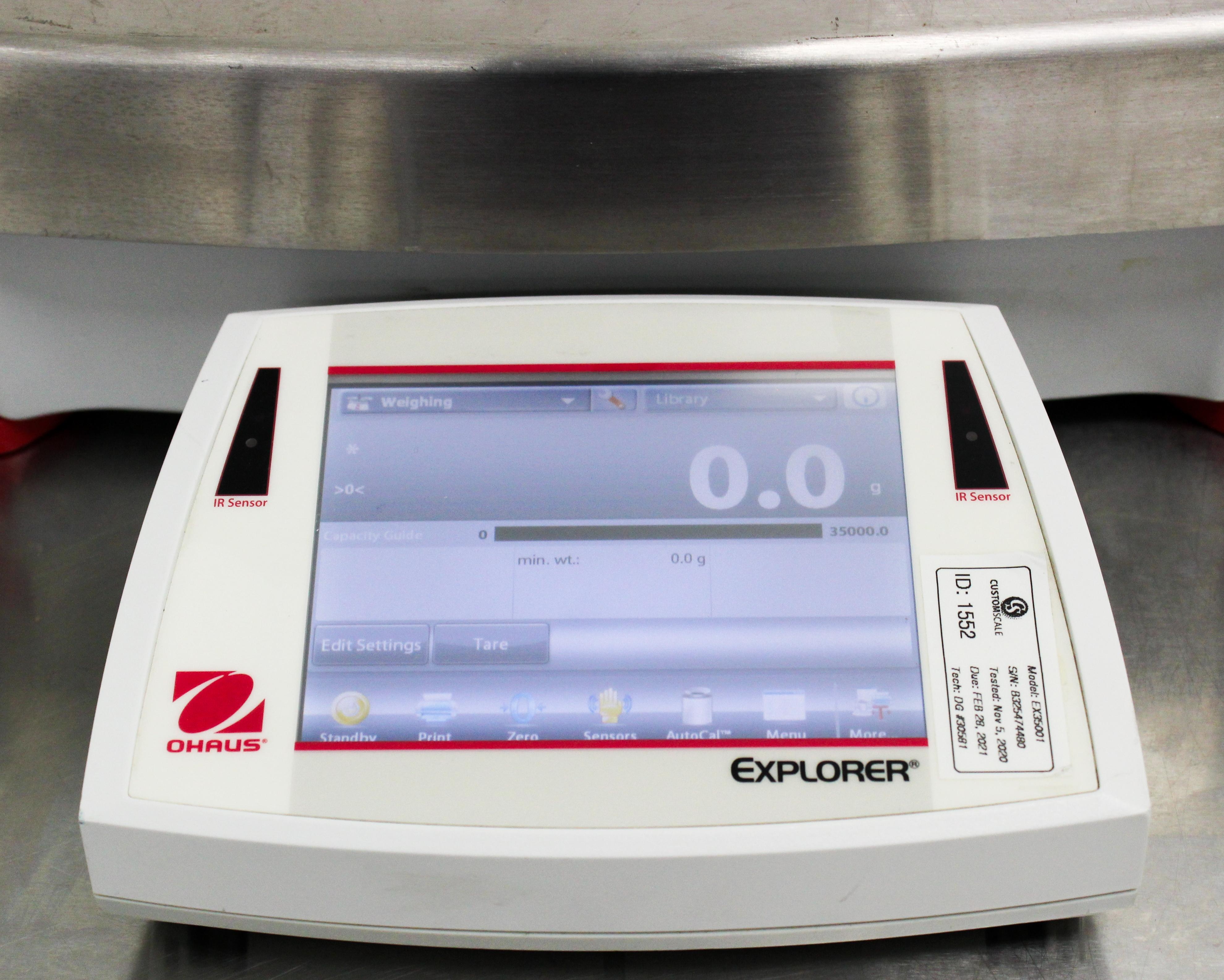 Ohaus Explorer EX35001 Precision Balance 35,000g Capacity 0.1g Readability