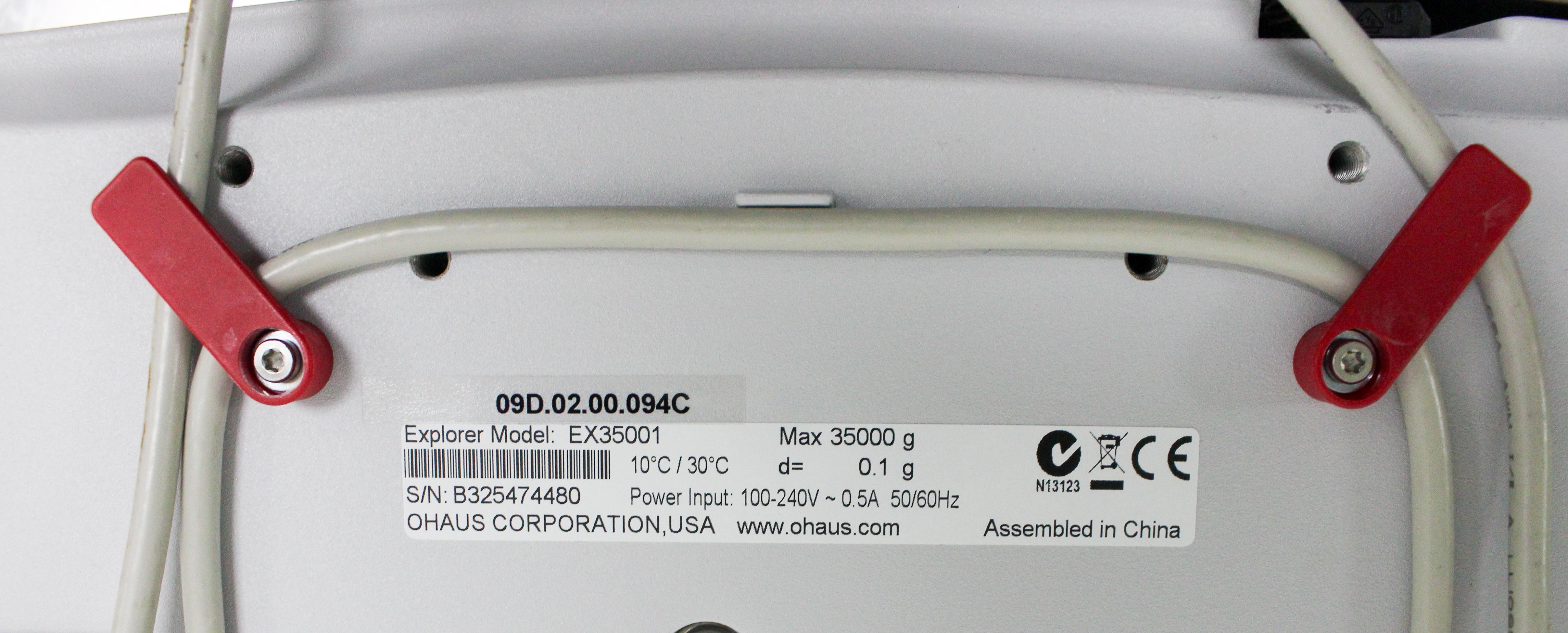 Ohaus Explorer EX35001 Precision Balance 35,000g Capacity 0.1g Readability