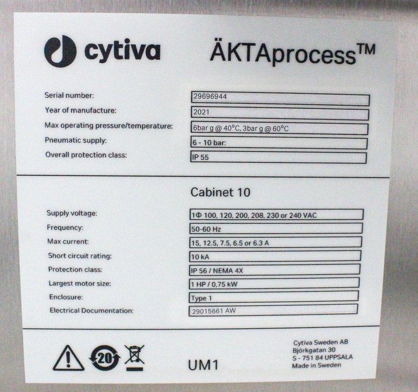 Cytiva AKTAprocess Cabinet 10 Chromatography System - Bioprocessing Unit