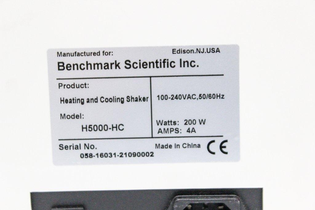Benchmark H5000-HC Laboratory Shaker Heating Cooling Mixer CE Certified 200W