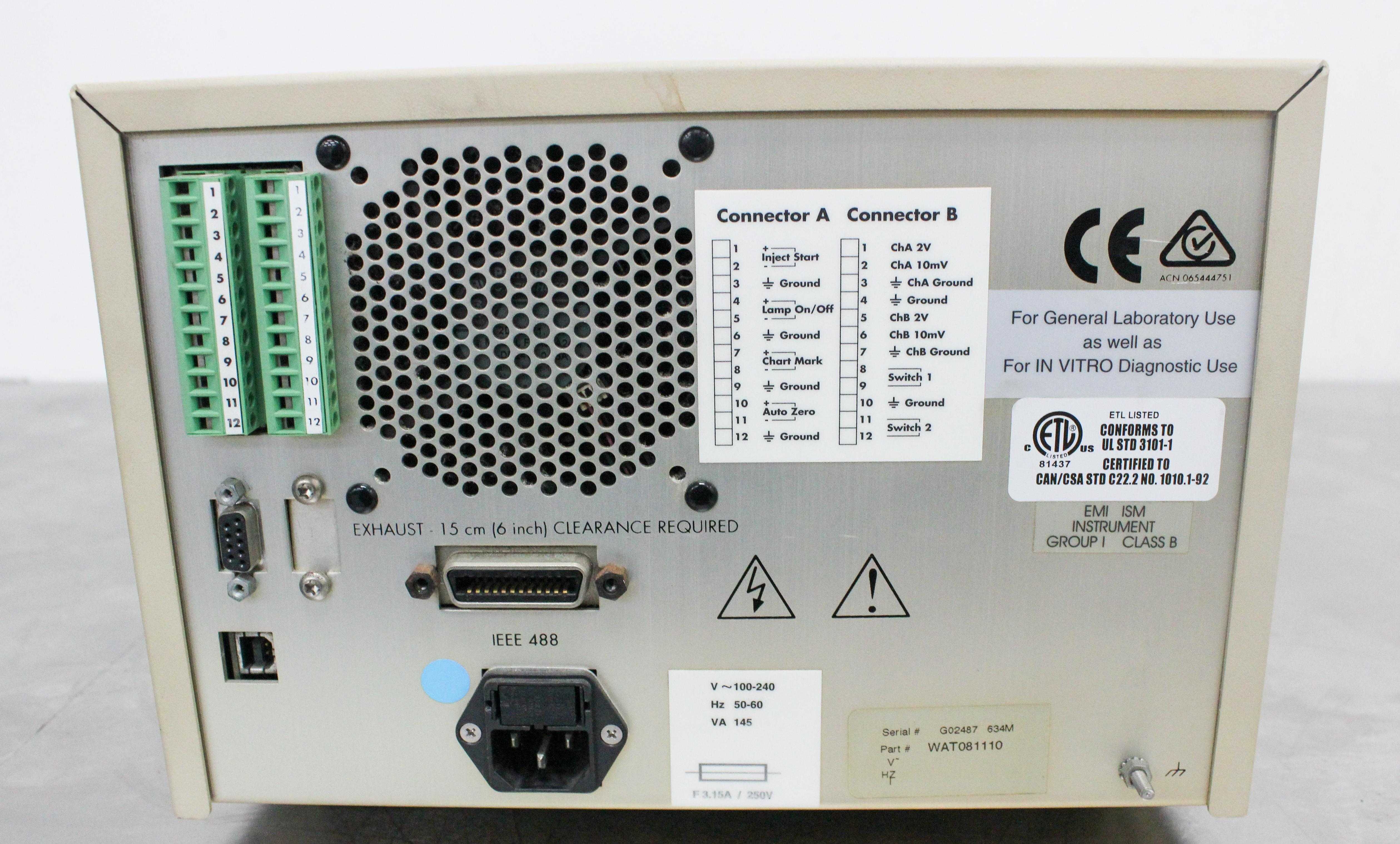 Waters 2487 HPLC Detector for UV/Vis with 4-40C Range - AS-IS, United States