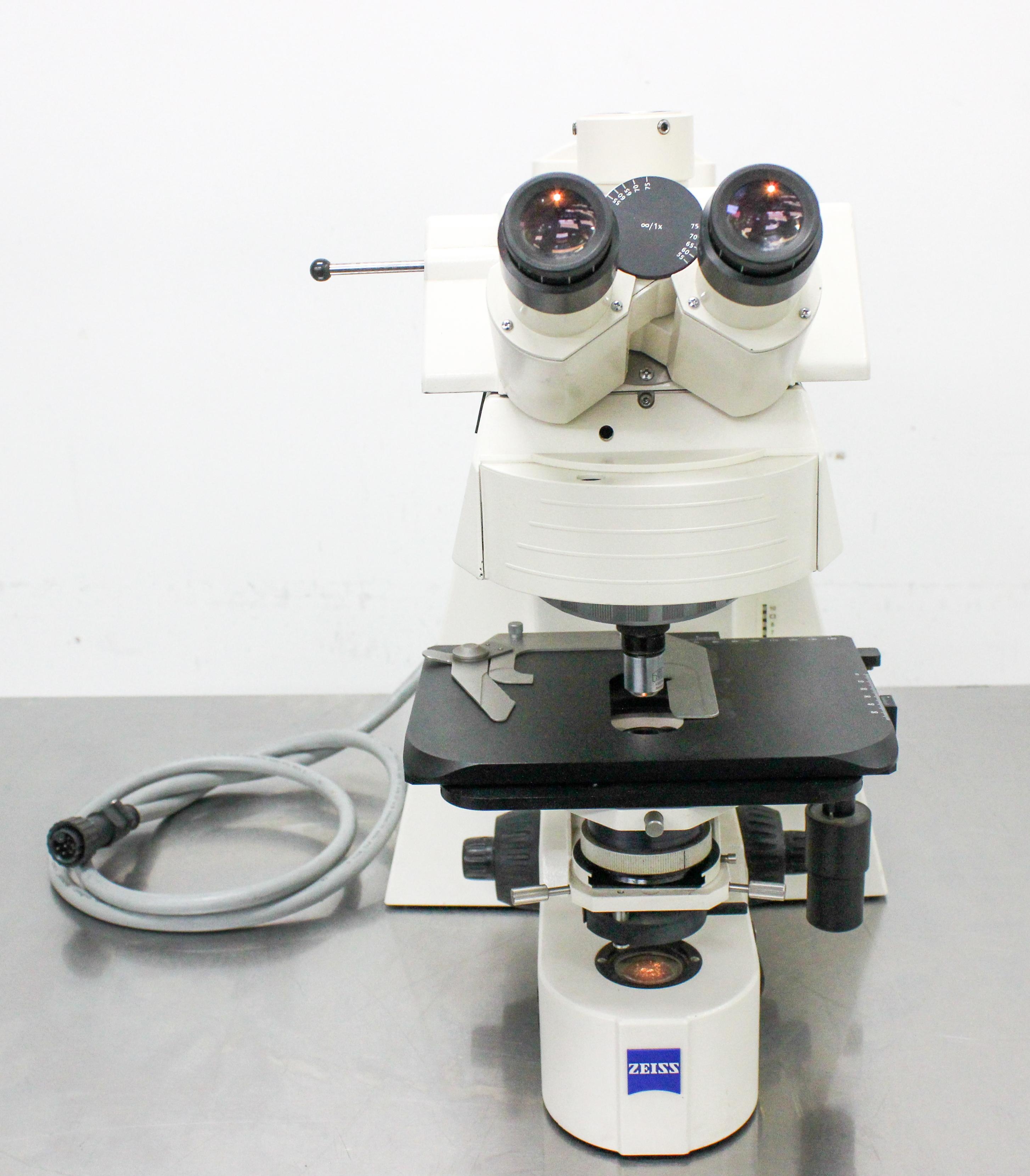 Zeiss Axioplan 2ie Microscope Fluorescence Trinocular Condition Excellent