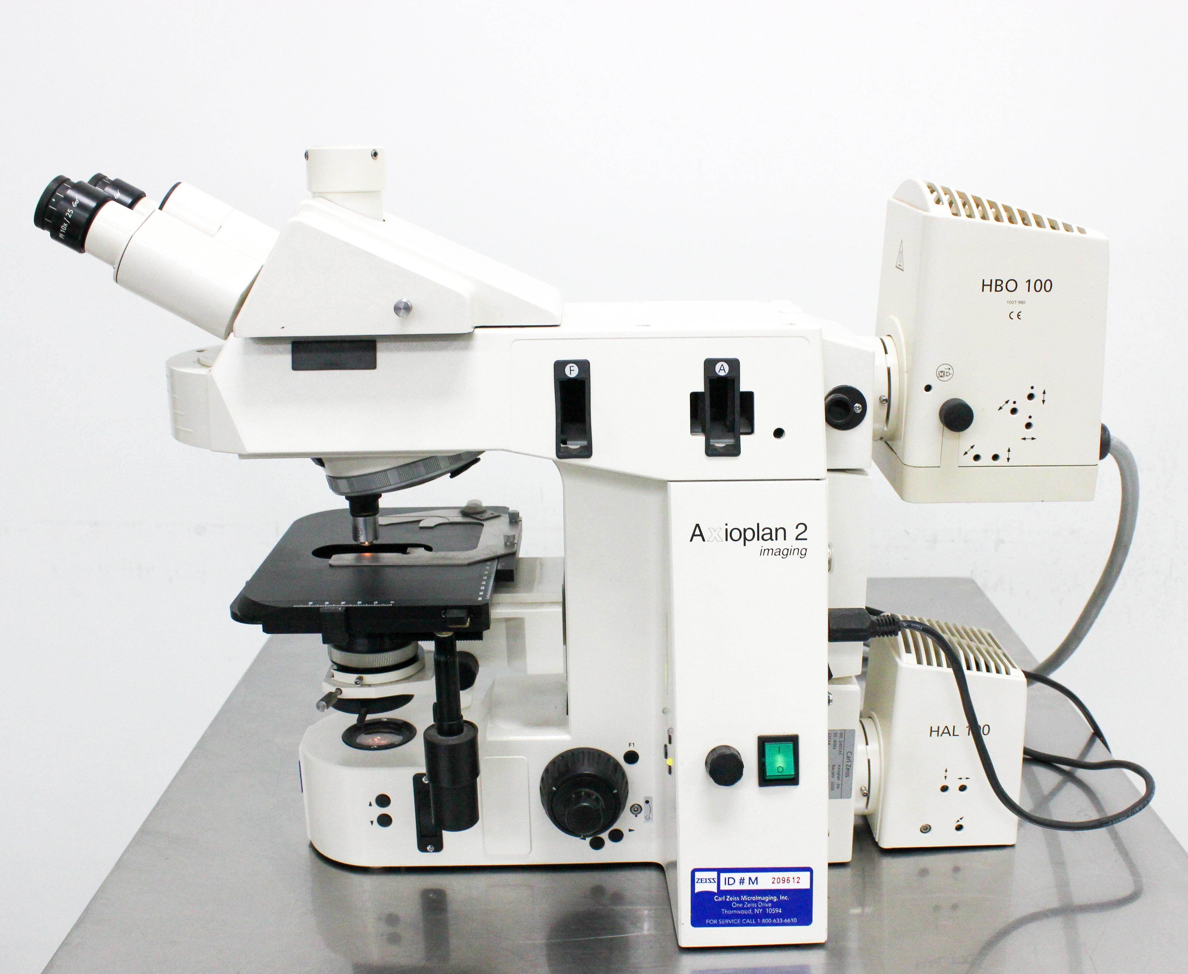 Zeiss Axioplan 2ie Microscope Fluorescence Trinocular Condition Excellent