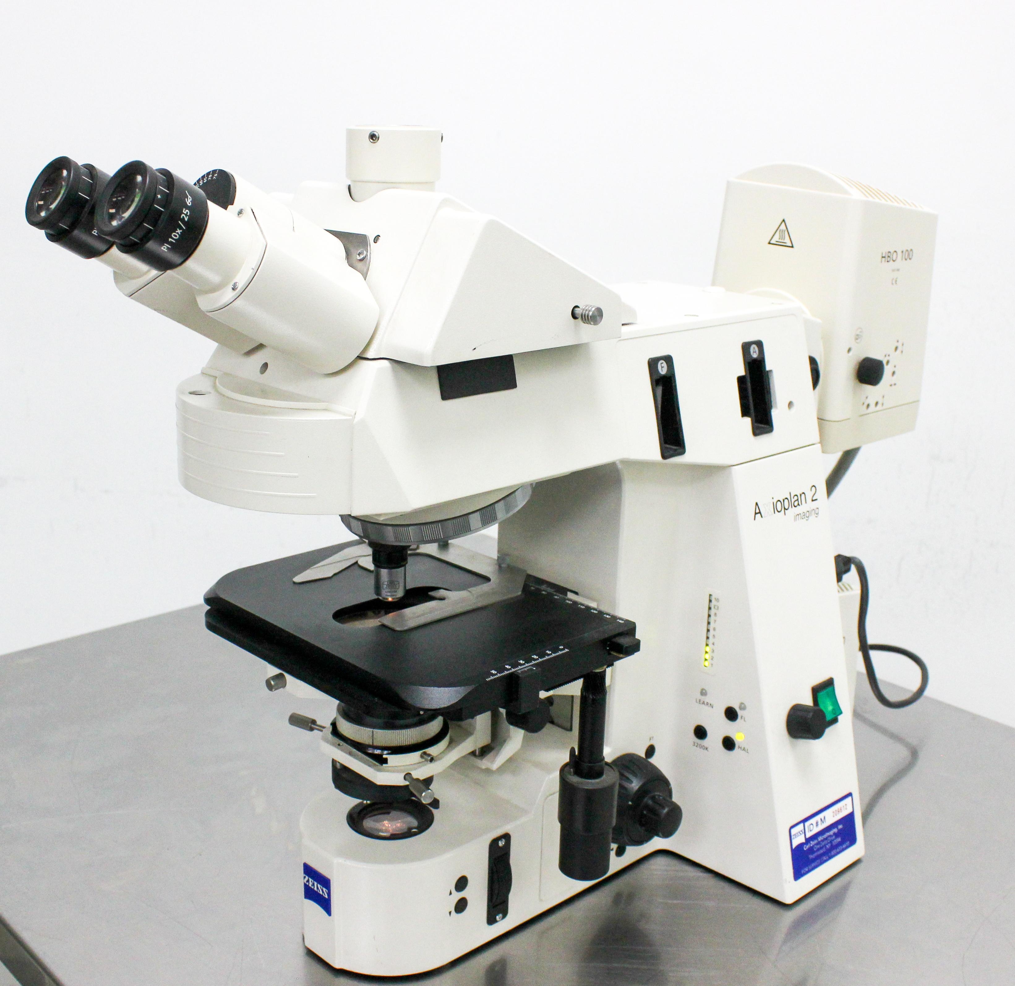 Zeiss Axioplan 2ie Microscope Fluorescence Trinocular Condition Excellent