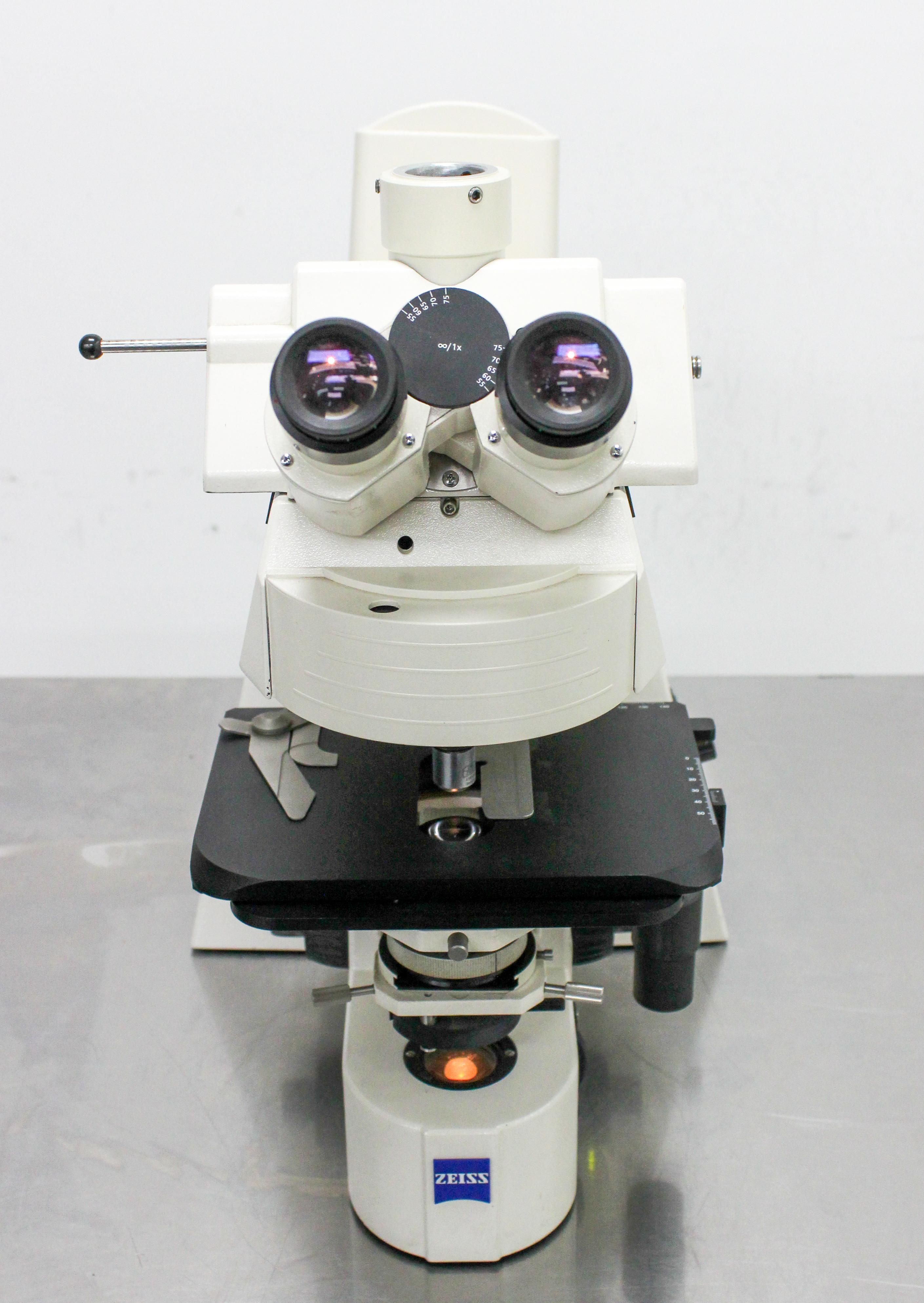 Zeiss Axioplan 2ie Microscope Fluorescence Trinocular Condition Excellent