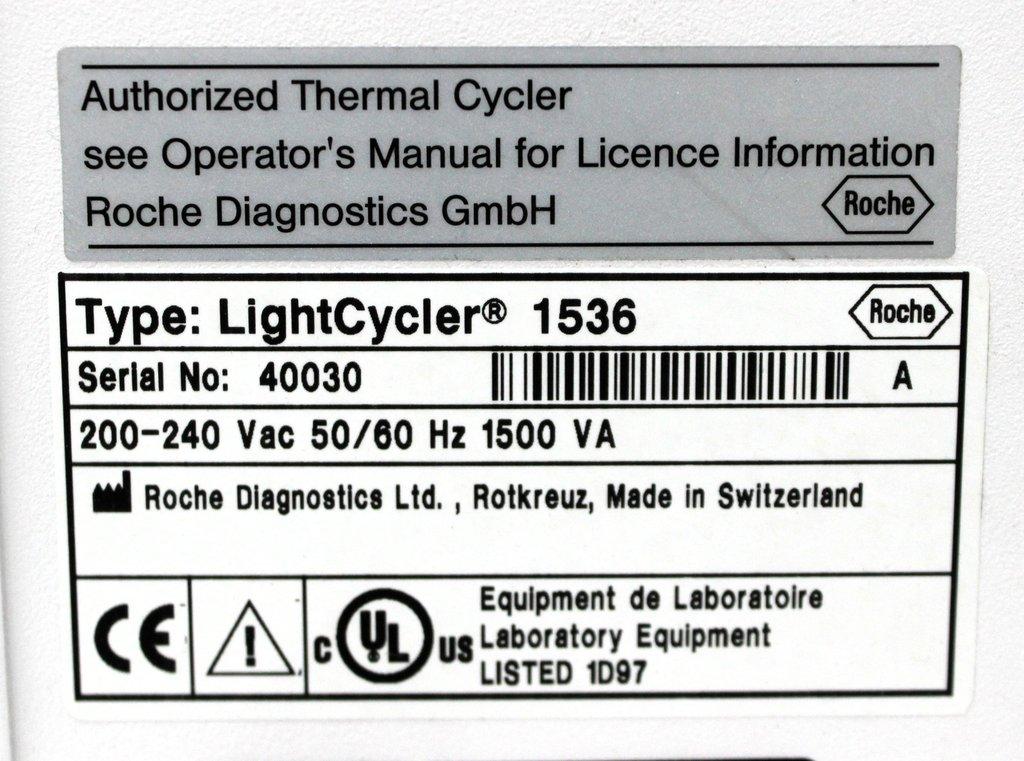 Roche LightCycler 1536 Molecular Biology PCR Thermal Cycler AS-IS Fair Condition