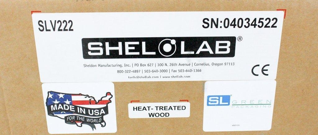 Shel Lab SLV222 Vacuum Oven Incubator 10.30 Cu Ft 220C Temp Range with Cables