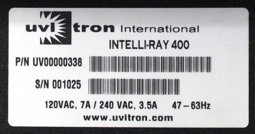 Uvitron Intelli-Ray 400 UV Curing System Benchtop Microprocessor-Controlled