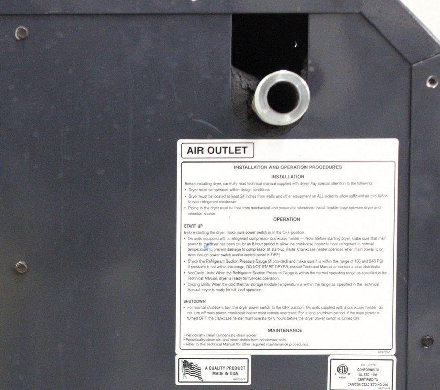 Zeks Heat Sink Air Dryer 31in Facility Equipment Good Condition Functional