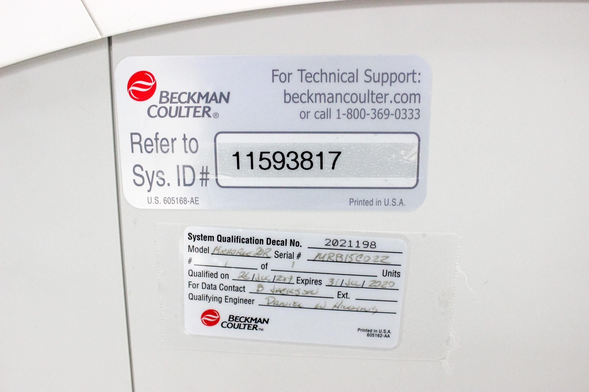 Beckman Coulter Microfuge 20R Centrifuge 15000 RPM, -10C to 40C, 48ml Max