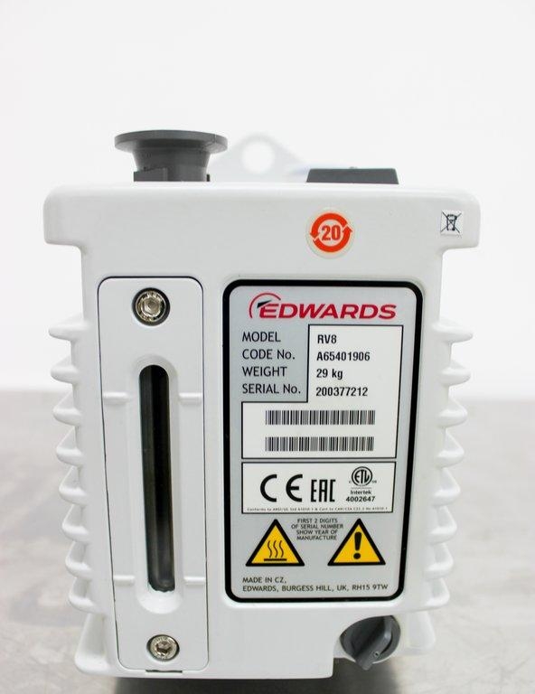 Edwards RV8 A65401906 Vacuum Pump Good Condition 120V/220V 50Hz/60Hz