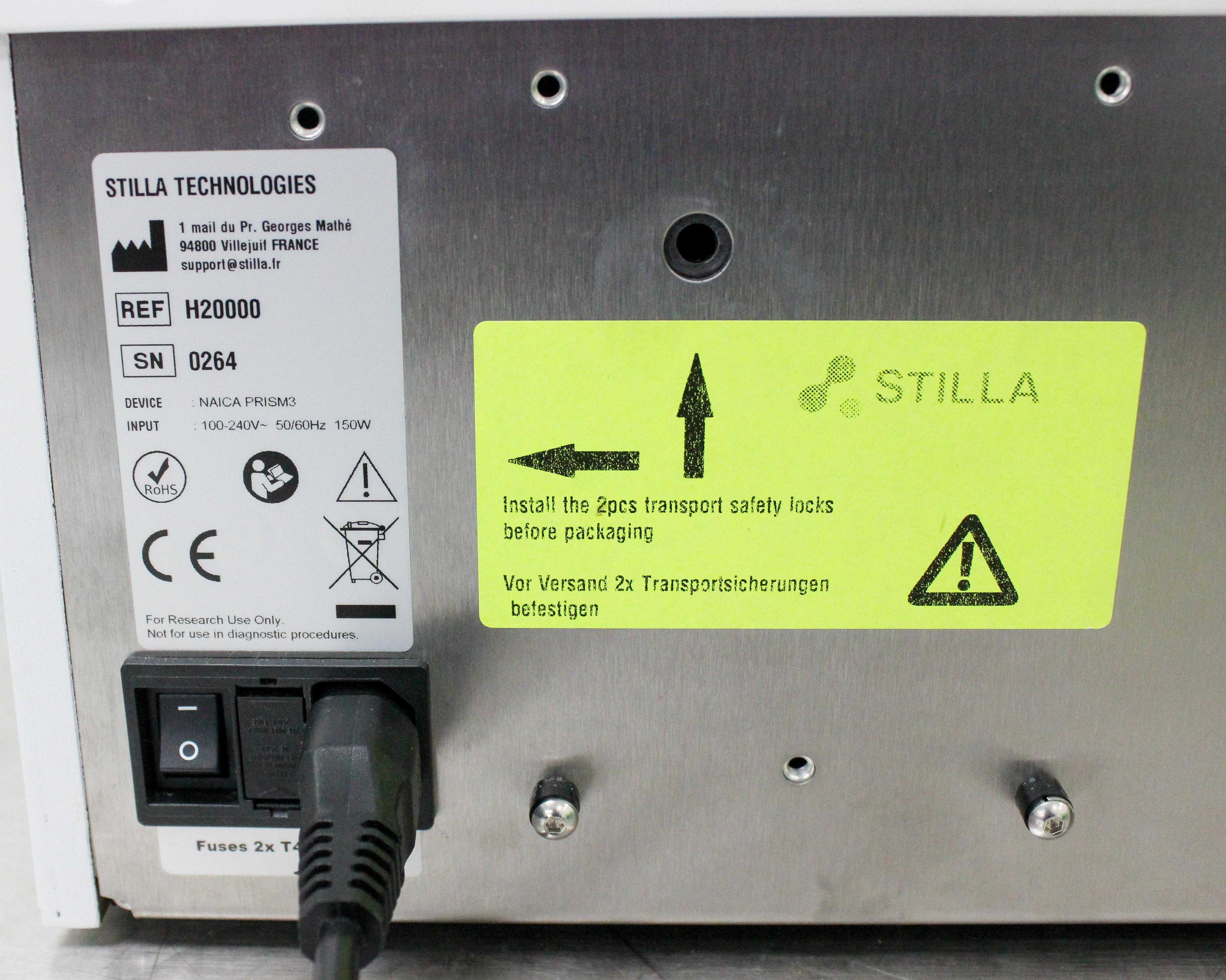 Stilla Naica Geode Prism3 DNA PCR Analyzer 12 Samples 10-95C Digital Quantification