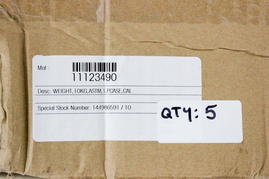 Mettler Toledo 10Kg ASTM Calibration Weight w/ Case, Stainless Steel, New