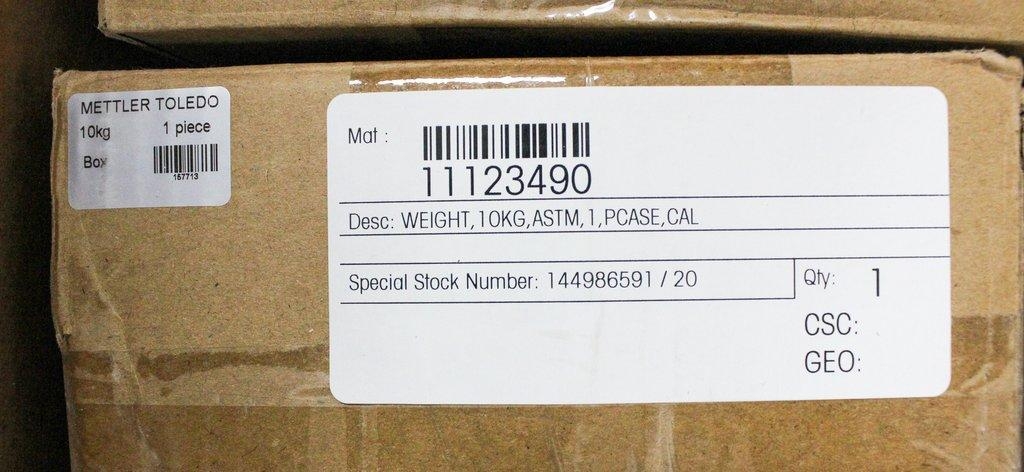 Mettler Toledo WEIGHT 10KG ASTM 1 Calibration Weight New Stabilized