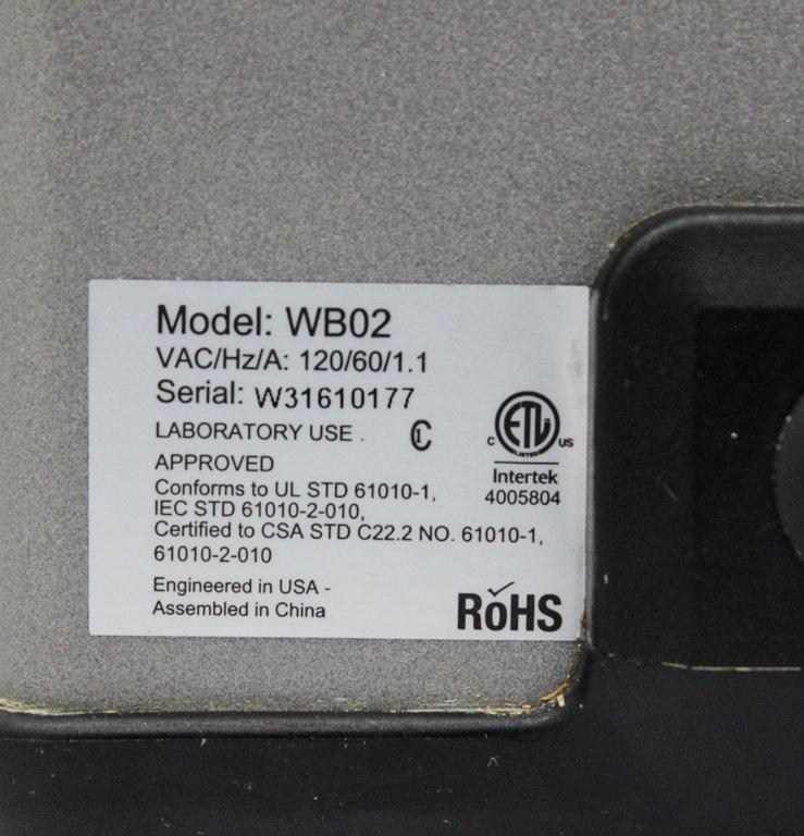 VWR WB02 2L Water Bath VG Condition 120V 60Hz Inc Power Cord