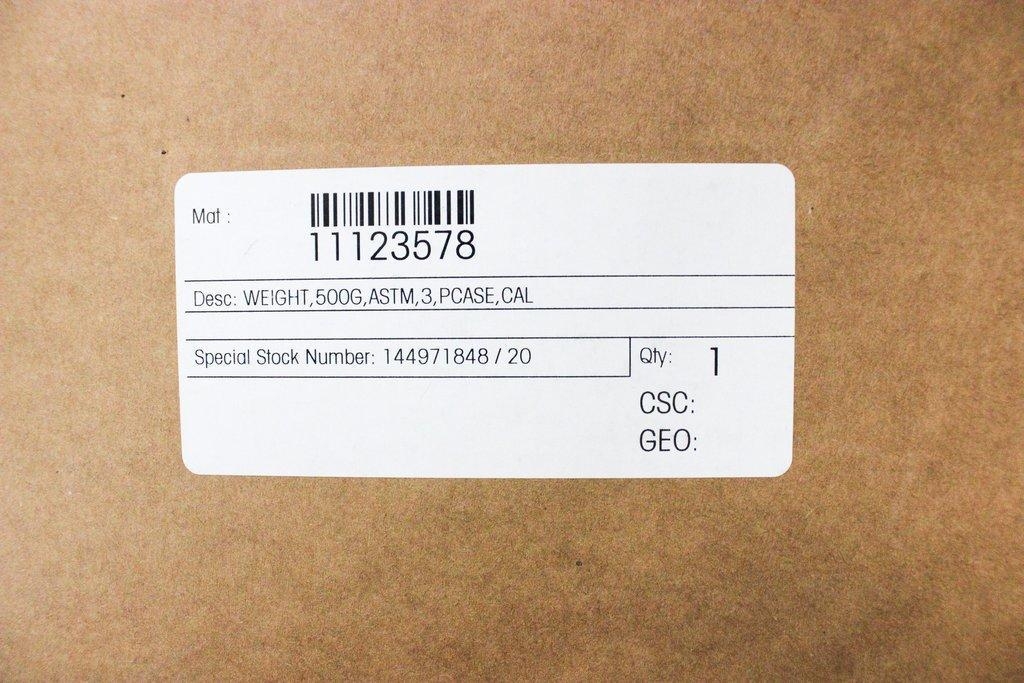 Mettler Toledo 500G ASTM Weight Set Calibration Case of 11 316 Stainless Steel