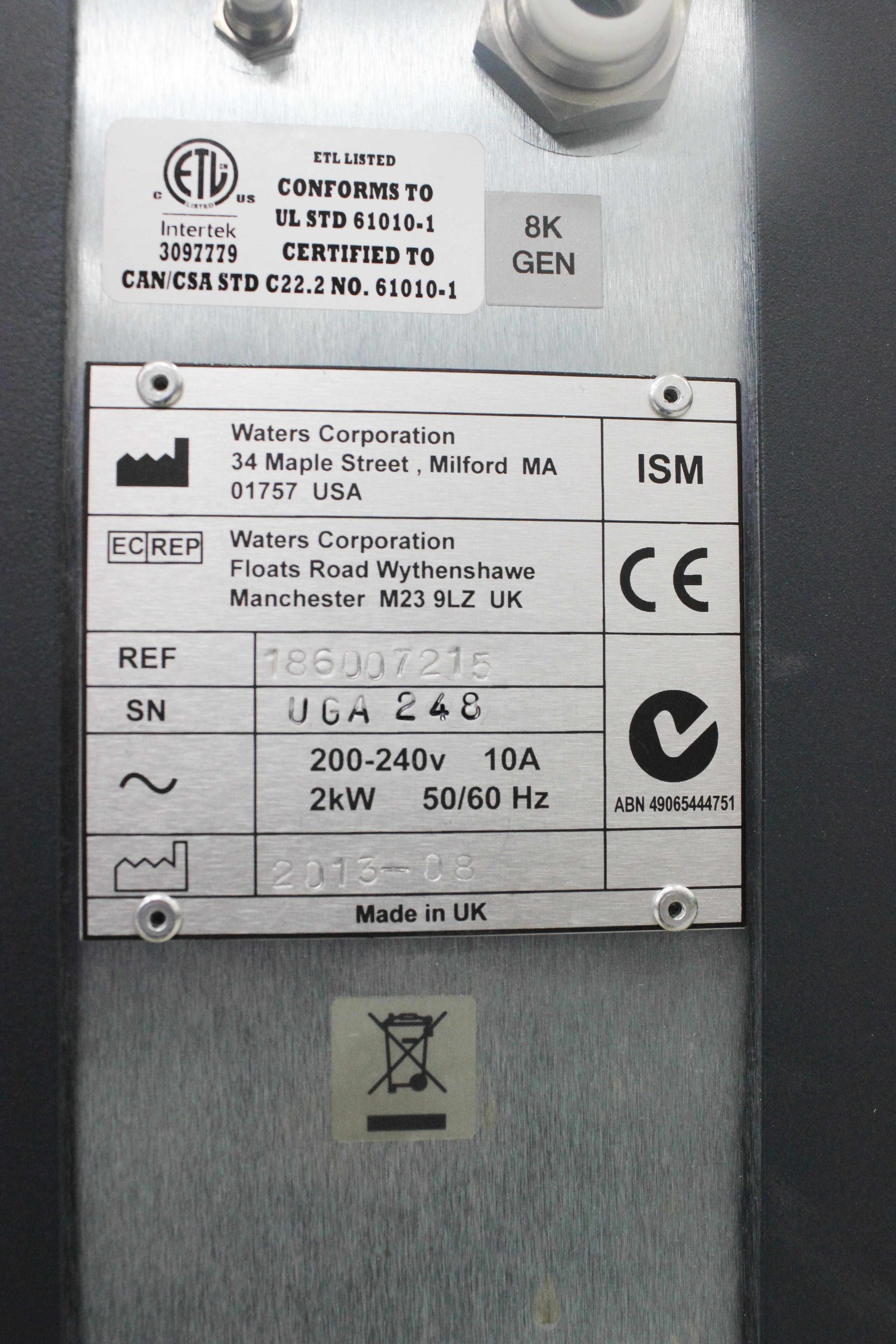 Waters Synapt G2-S Mass Spectrometry System with HDMS Capabilities